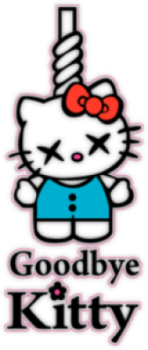 Стикеры на автомобиль "Goodbye Kitty"