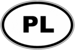 Стикеры на машину "PL - Польша"