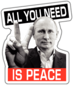 Стикеры на авто "All you need Is Peace"