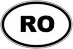 Наклейки на машину "RO - Румыния"