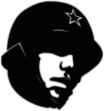 Наклейка для машины "Красноармеец"