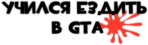 Наклейки на авто "Учился ездить в GTA"
