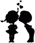 Автонаклейки "Детский поцелуй"
