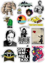 Наклейки на авто "Stickerbomb/ Вариант 12"