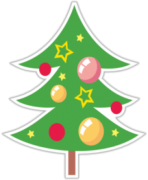 Стикеры на автомобиль "Ёлка 005"