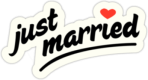 Стикеры на машину "Just Married - 2"