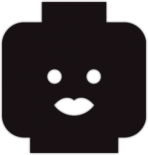 Автомобильная наклейка "JDM Lego Head Woman"