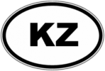 Стикеры на авто "KZ - Казахстан"
