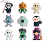 Стикеры на авто "Halloween Набор"