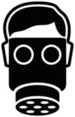 Наклейка на машину "Gas Mask"