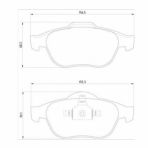 ТОРМОЗНЫЕ КОЛОДКИ DBS2568 (T1690) * RENAULT MEGANE II,SCENIC II 2005- ПЕРЕД.