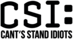Стикеры на авто "CSI: Can't Stand Idiots"