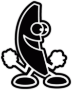 Автонаклейка на автомобиль "Dancing Banana"