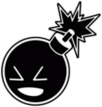 Виниловая наклейка "Smiley Bomb"