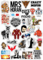 Стикеры на автомобиль "Stickerbomb/ Вариант 27"