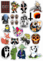 Наклейки на авто "Stickerbomb/ Вариант 15"