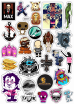 Abtibilduri pentru automobil "Stickerbomb/ Вариант 50"