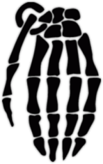 Autocolante pentru automobil "Skeleton grenade"