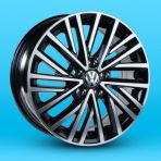 Replica Volkswagen GT 17103 8.0 R18 5x112 43 57.1 Silver 