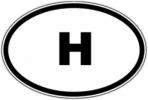 Стикеры на авто "H - Венгрия"