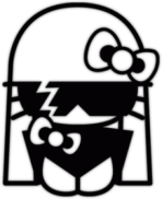 Стикеры на машину "Hello Kitty Lady Ga Ga"