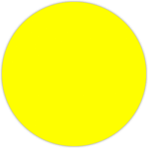 Stickere pentru automobil "Semn de avertizare cerc galben"