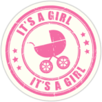 Автонаклейки "It's a Girl"