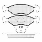 ТОРМОЗНЫЕ КОЛОДКИ DBS2030 SP108 T4017 FORD ESCORT FIESTA ORION SIERRA ПЕР.