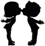 Стикеры на автомобиль "Детский поцелуй 003"