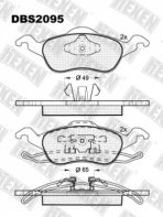 ТОРМОЗНЫЕ КОЛОДКИ DBS2095 (SP 237) (T1167) * FORD FOCUS ПЕРЕД.