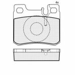 PLACUTE FRANA DBS2241 T1067 MERCEDES 190 W201 C-CLASSE W202 E-CLASSE W124 SPATE