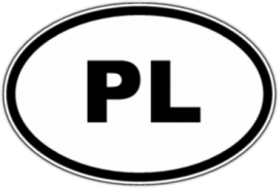 Стикеры на машину "PL - Польша"
