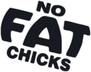 Виниловая наклейка "No Fat Chicks"