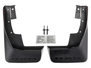 Брызговики задние Novline DODGE Ram, 2019, 1500/2500, пикап, с расширителями арок, с выдвижными порогами, (USA) (стандарт) 2 шт. 