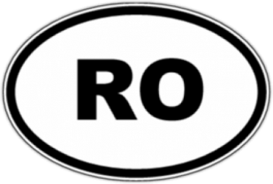 Наклейки на машину "RO - Румыния"
