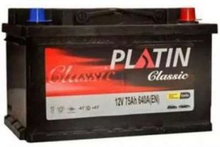 Platin 6СТ-75Ah E