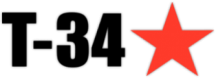 Стикер "Т-34 со звездой" 