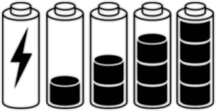 Стикеры на авто "Батарейки"