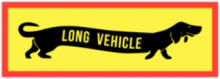 Abtibilduri pentru automobil "Long Vehicle Teckel"
