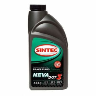 Sintec тормозная жидкость НЕВА DOT-3 (455 г.)