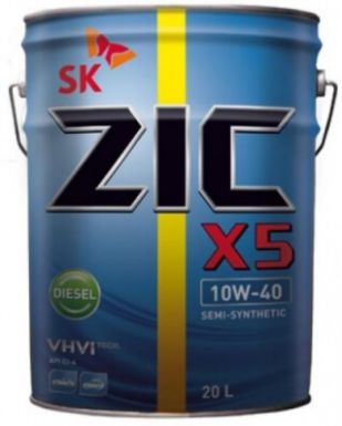 ZIC X5 10W-40 20L Diesel semi-synthetic