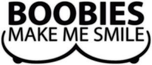 Автонаклейка на машину "Boobies Make Me Smile"