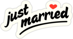 Стикеры на машину "Just Married - 2"