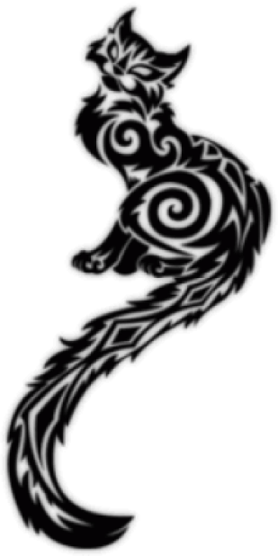 Автонаклейки "Кошка тату"