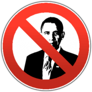 Abtibilduri pentru automobil "Intrarea cu Obama este interzisa"