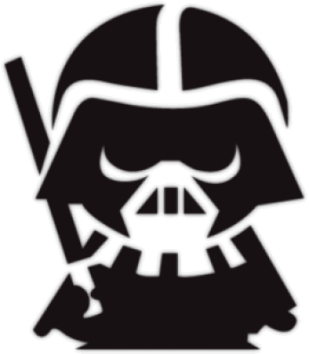 Наклейки на авто "Малыш Дарт Вейдер"