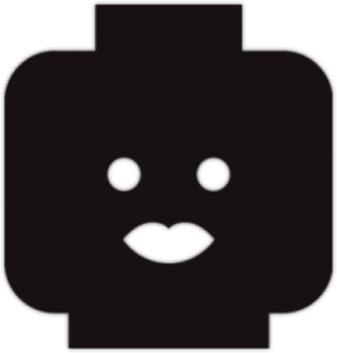 Автомобильная наклейка "JDM Lego Head Woman"