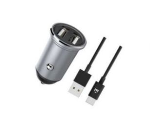 Încărcătoare auto HLPCARC2USBTGR HELMET Car Charger 2USB 2.4A 