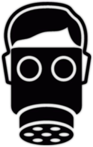 Наклейка на машину "Gas Mask"