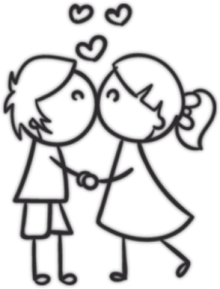 Наклейки на машину "Целующиеся пара"